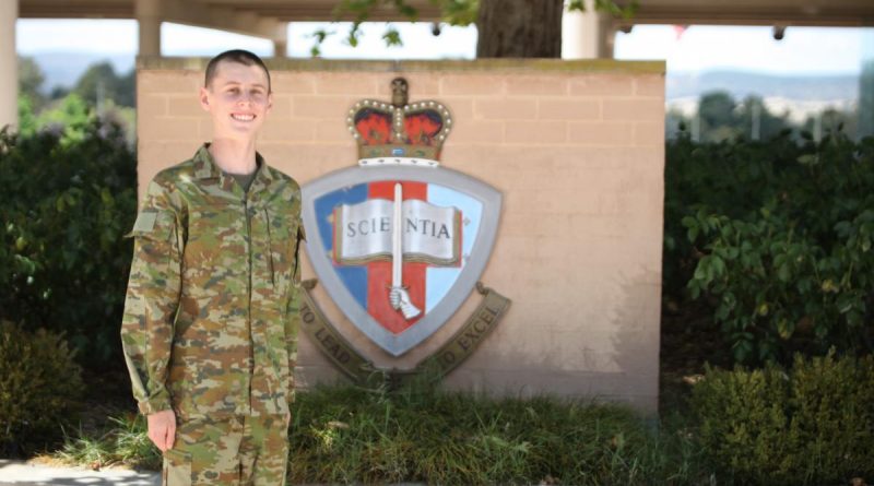 Officer Cadet Joseph Merchant has recently been appointed to the Army and is attending the Australian Defence Force Academy.