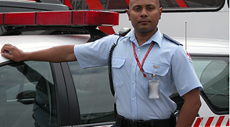 Army reservist Corporal Mohammed Alam volunteers with the Australian Red Cross