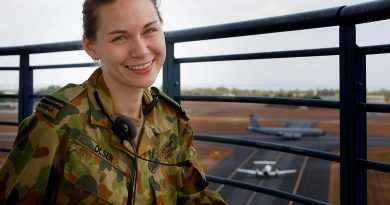 Then Flight Lieutenant Nikki Olsen at No. 44 Wing Detachment Darwin in 2009. Photo by Corporal Melina Mancuso.