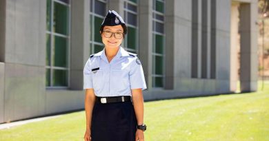 Aircraftwoman Ayumi Kono at Russell Offices, Canberra. Photo by Leading Aircraftman Adam Abela.