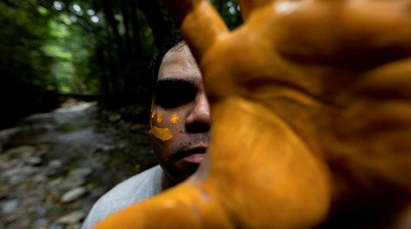 Navy Indigenous Development Program recruit Clayton Anderson during a cultural retreat at Northern Outlook, Cairns, held as part of the program. Photo by Leading Seaman Shane Cameron.