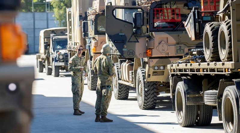 Australian Army soldiers prepare to deploy to Operation NSW Flood Assist 2021. Photo by Corporal Nicole Dorrett.