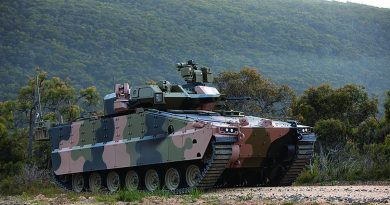 The Hanwha Redback Infantry Fighting Vehicle, above, and the Rheinmetall Lynx Infantry Fighting Vehicle, below, have been delivered to Defence to support test and evaluation activities conducted as part of the Land 400 Phase 3 Risk Mitigation Activity.