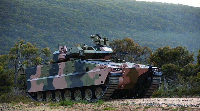 The Hanwha Redback Infantry Fighting Vehicle, above, and the Rheinmetall Lynx Infantry Fighting Vehicle, below, have been delivered to Defence to support test and evaluation activities conducted as part of the Land 400 Phase 3 Risk Mitigation Activity.