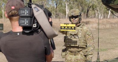 TV's The Amazing Race comes to Lavarack Barracks, Townsville. Video screen grab.