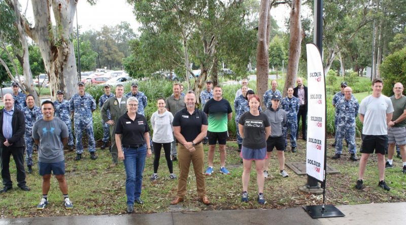 Air Force personnel from Headquarters Air Combat Group who participated in the March On challenge with representatives from Soldier On. Story by Flying Officer Bronwyn Marchant.