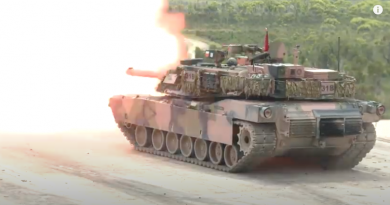 Exercise Howling Wolf - Abrams Tank live fire. Video screen grab.