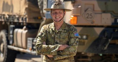 Warrant Officer Class One Allan Ryan from the 2/14 Light Horse Regiment at Gallipoli Barracks, Brisbane. Story by Captain Taylor Lynch. Photo by Corporal Nicole Dorrett.