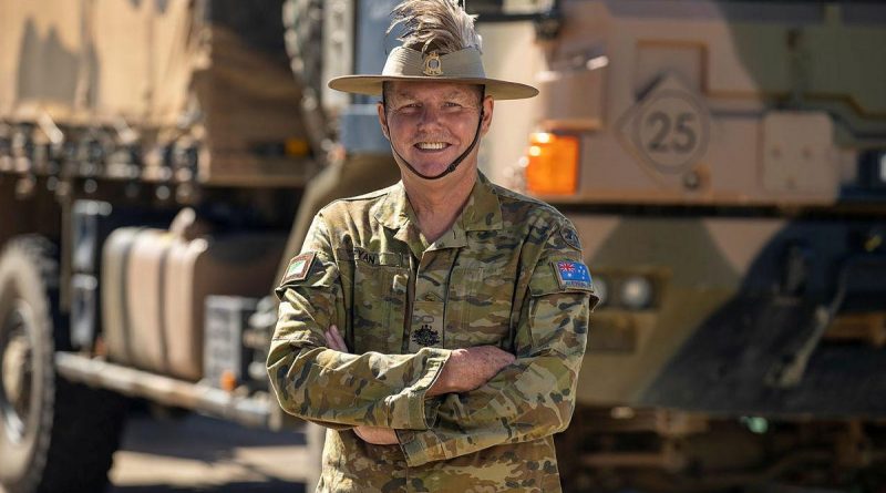 Warrant Officer Class One Allan Ryan from the 2/14 Light Horse Regiment at Gallipoli Barracks, Brisbane. Story by Captain Taylor Lynch. Photo by Corporal Nicole Dorrett.