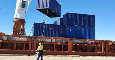 Australian Munitions being loaded for export. Image supplied.