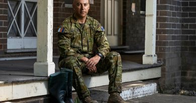 Private Daniel Saumaitoga, of the 4th/3rd Battalion, Royal New South Wales Regiment, deployed on Operation NSW Flood Assist. Story by Lieutenant Edward Pym. Photo by Corporal Sagi Biderman.