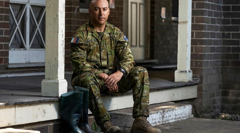 Private Daniel Saumaitoga, of the 4th/3rd Battalion, Royal New South Wales Regiment, deployed on Operation NSW Flood Assist. Story by Lieutenant Edward Pym. Photo by Corporal Sagi Biderman.