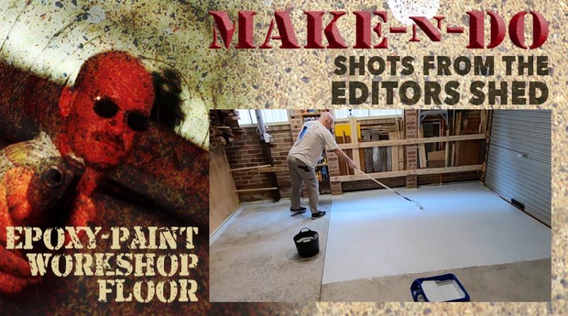 Epoxy-painting my workshop floor