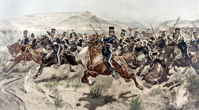 The Charge of the Light Brigade by Richard Caton Woodville Jr, oil on canvas, 1894.