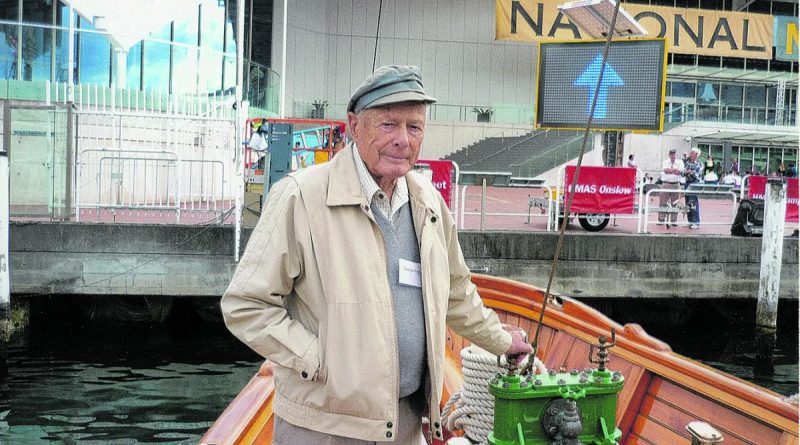 George King, who turned 100 on Anzac Day, visiting the National Maritime Museum in Sydney. Story by Private Jacob Joseph.