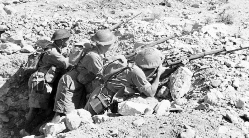 Australian 'Rats of Tobruk' dug in for the fight.