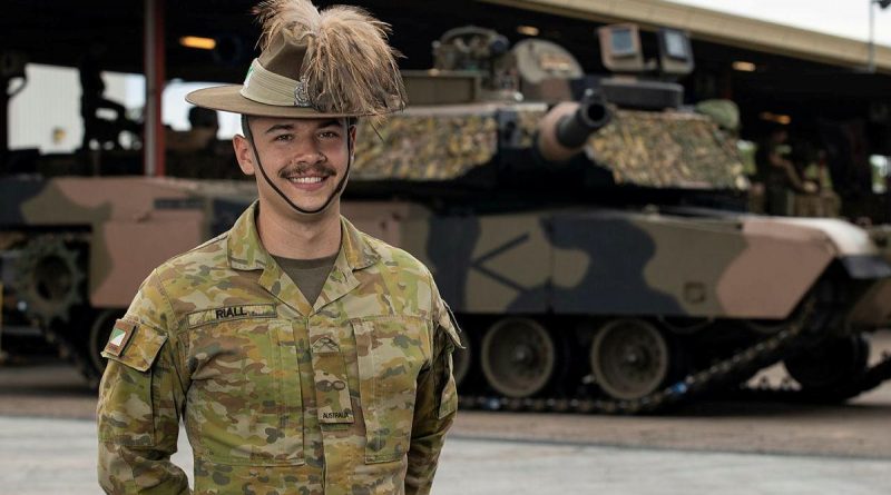 Trooper Matthew Riall at Gallipoli Barracks Brisbane. Story by Captain Jesse Robilliard. Photo by Corporal Nicole Dorrett.