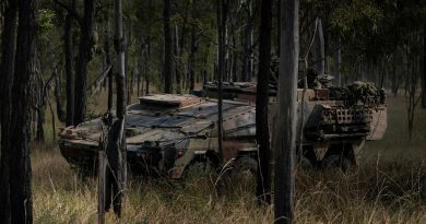 An Australian Army’s new Boxer Combat Reconnaissance Vehicle conducts a live-fire battle run during exercise Diamond Walk at Shoalwater Bay, Queensland. Story by Captain Jesse Robilliard. Photo by Private Jacob Hilton.