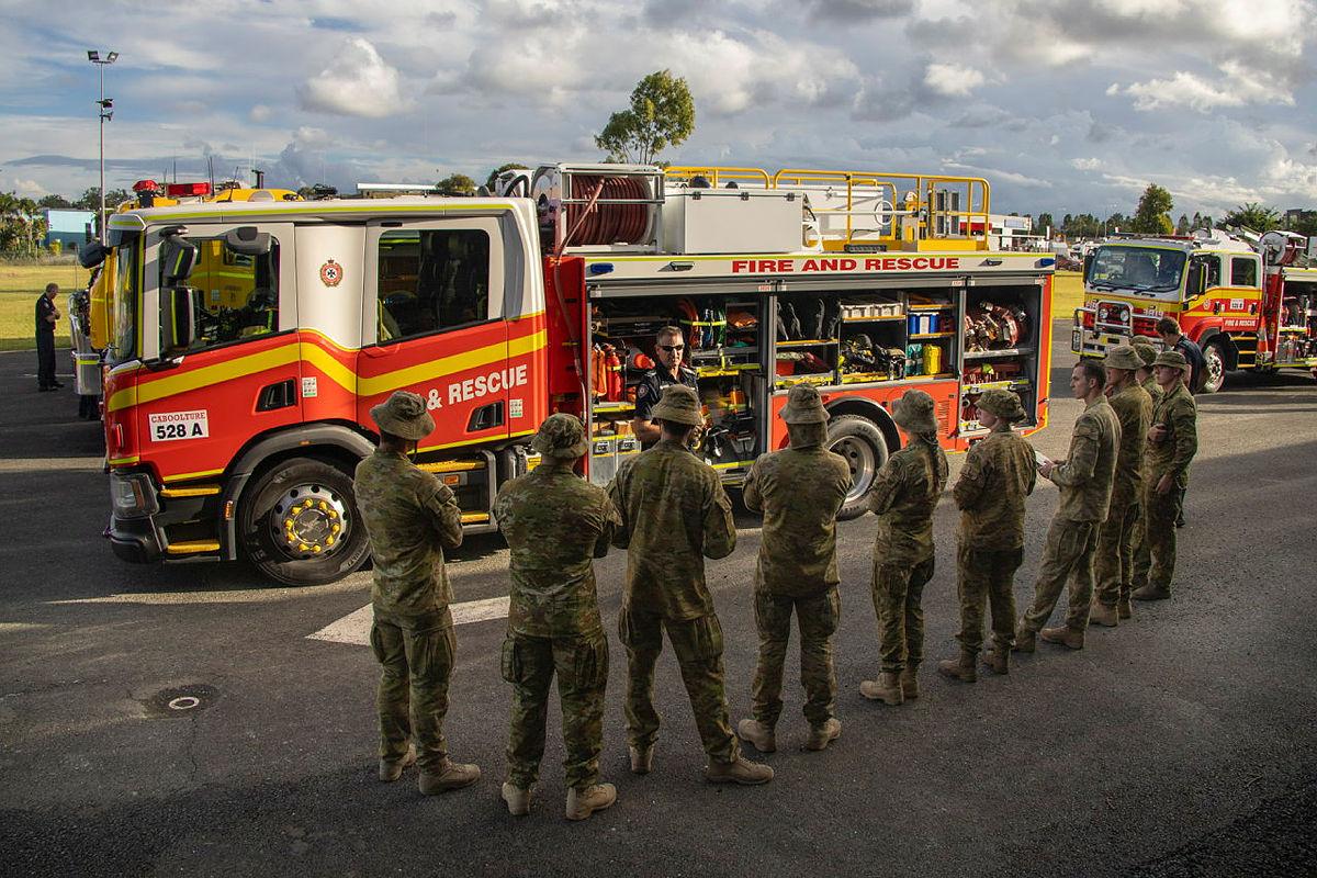 Reconnaissance helping at the fire front CONTACT magazine