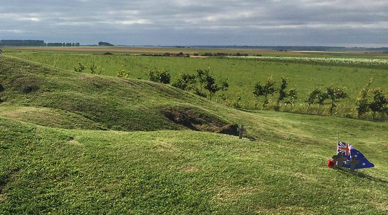 Pozières windmill ruins by Hispalois (cropped from original)