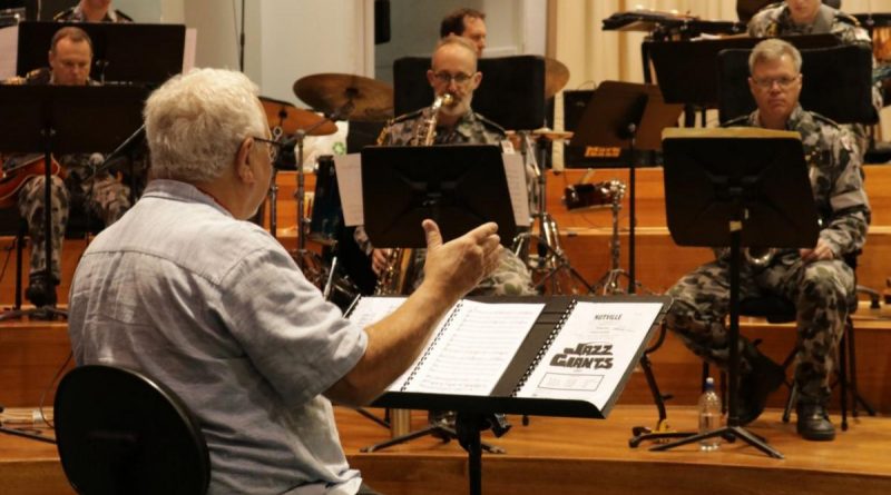 John Hoffman hosts a workshop with RAN Band Melbourne in its studio at HMAS Cerberus in Victoria. Story by Able Seaman Brendan McKee.