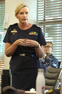 Warrant Officer of the Air Force Fiona Grasby. Photo by Sergeant Oliver Carter.