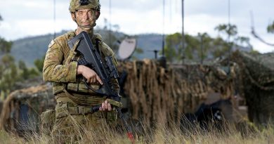 Australian Army Signaller James Fern from the 3rd Combat Signal Regiment is deployed to Townsville Field Training Area as a Battlespace Communication Systems Operator on Exercise Polygon Wood 2021. Story by Captain Diana Jennings. Photo by Corporal Brodie Cross.