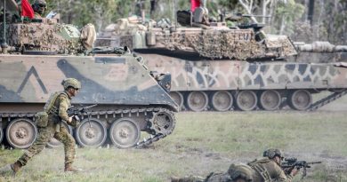 Soldiers from 6th Battalion, Royal Australian Regiment, conduct a live-fire offensive operation serial with support from 2nd/14th Light Horse Regiment (Queensland Mounted Infantry) and 2nd Combat Engineer Regiment. Story by Captain Jesse Robilliard. Photo by Private Jacob Hilton.