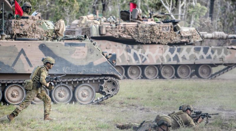 Soldiers from 6th Battalion, Royal Australian Regiment, conduct a live-fire offensive operation serial with support from 2nd/14th Light Horse Regiment (Queensland Mounted Infantry) and 2nd Combat Engineer Regiment. Story by Captain Jesse Robilliard. Photo by Private Jacob Hilton.