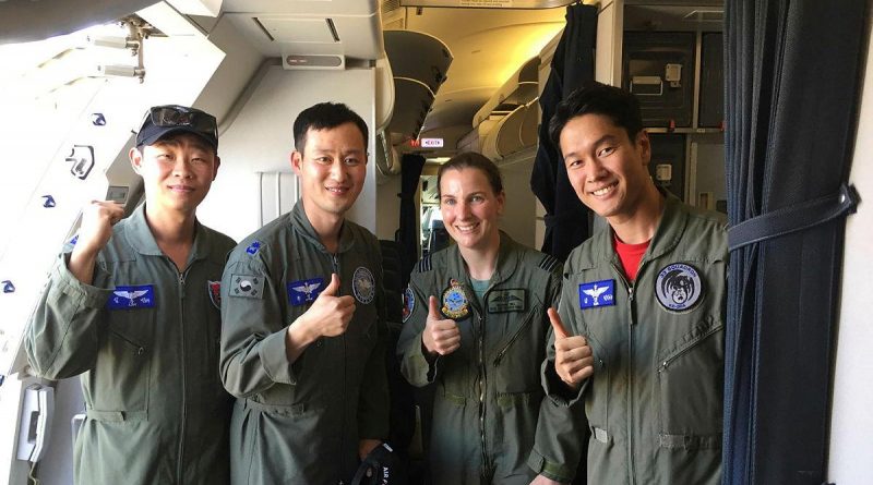 Squadron Leader Dianne Bell CSM liaising with Republic of Korea Air Force counterparts at Exercise Pitch Black 2018. Story by Flight Lieutenant Jessica Aldred.