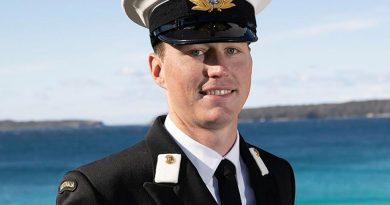 New Entry Officers Course 64 graduate and aspiring pilot Sub Lieutenant Ian Alder at HMAS Creswell, Jervis Bay, New South Wales. Story by Lieutenant Sarah Rohweder. Photo by Petty Officer Justin Brown.