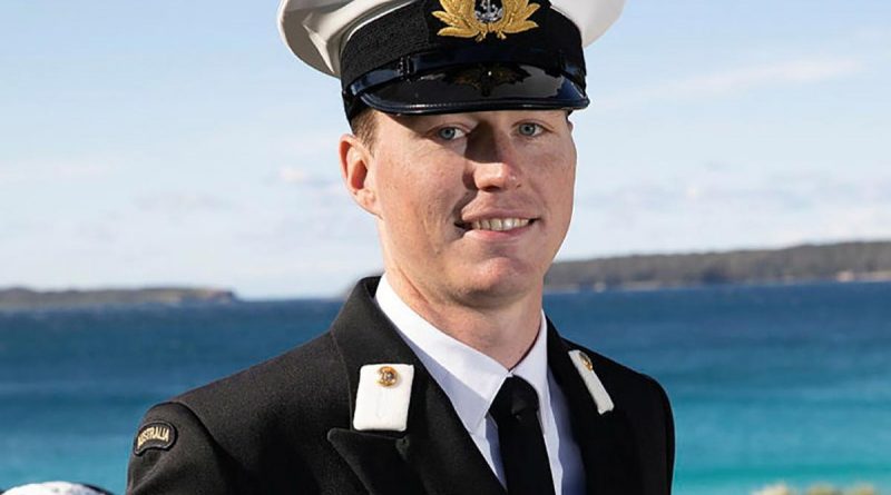 New Entry Officers Course 64 graduate and aspiring pilot Sub Lieutenant Ian Alder at HMAS Creswell, Jervis Bay, New South Wales. Story by Lieutenant Sarah Rohweder. Photo by Petty Officer Justin Brown.