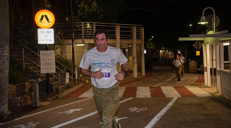 Major Nicholas Chamberlin, of the 1st Signal Regiment, takes part in the Darkness to Daylight event in Brisbane. Story by Lieutenant Simon Hampson.