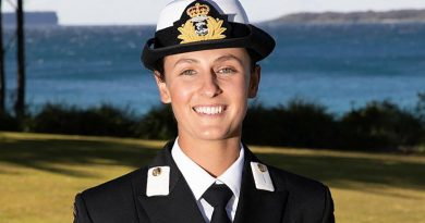 New Entry Officers Course 64 graduate Midshipman Amanda Fowler at HMAS Creswell in Jervis Bay, New South Wales. Story by Lieutenant Sarah Rohweder. Photo by Petty Officer Justin Brown.