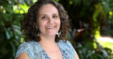 Joanna Minuzzo, chairperson and co-founder of the Cairns Defence Community Support Group. Story and photo by Warrant Officer Class 2 Max Bree.