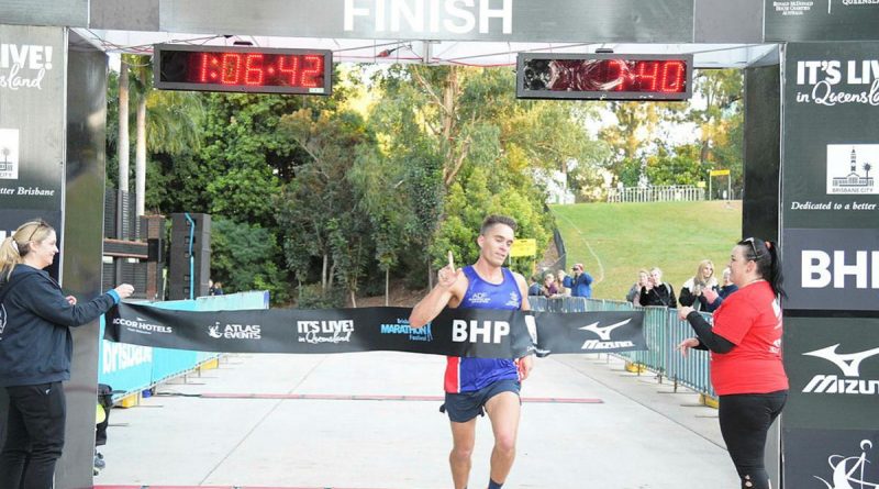 Sergeant Kieren Perkins winning his age category in the Brisbane Half Marathon. Story by Flying Officer Evita Ryan.