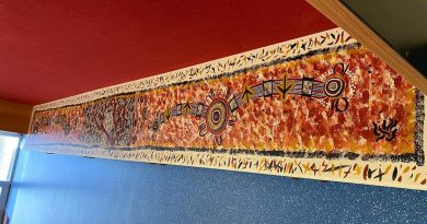 Queensland University Regiment's Colours case is now adorned with the artwork of Christopher McGregor. Story by Captain Sandy Biar.