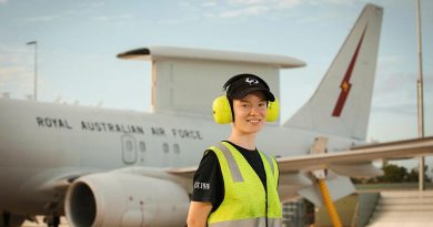 Aircraftwoman Natasha Bryan prepares an E-7A Wedgetail for a flight during Exercise Rogue Ambush at RAAF Base Darwin. Story by Flying Officer Bronwyn Marchant. Photo by Leading Aircraftman Adam Abela.