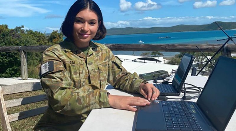 Corporal Victoria Takai at her posting to Thursday Island as a communication systems operator. Story by Wing Commander Jaimie Abbott.