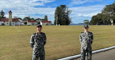 Navy Gap Year trainees Midshipman Ryan Rafferty and Midshipman Rebecca Wright at the Royal Australian Naval College HMAS Creswell in Jervis Bay, NSW. Story by Lieutenant Amy Johnson.