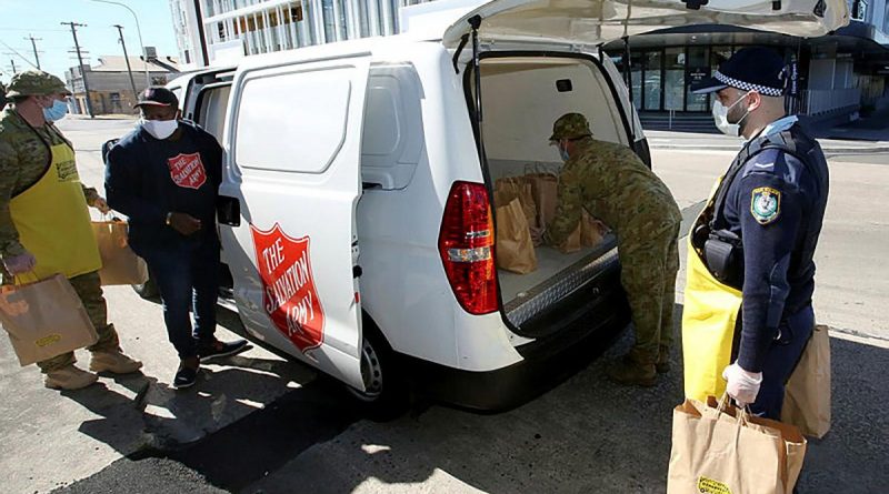 ADF personnel working alongside NSW Police and community volunteers in Sydney’s west. Story by Lieutenant Commander John Thompson.