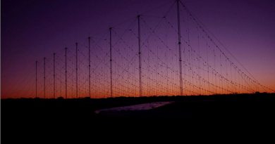 A Jindalee operational radar network (JORN) transmitter at Harts Range, Alice Springs.