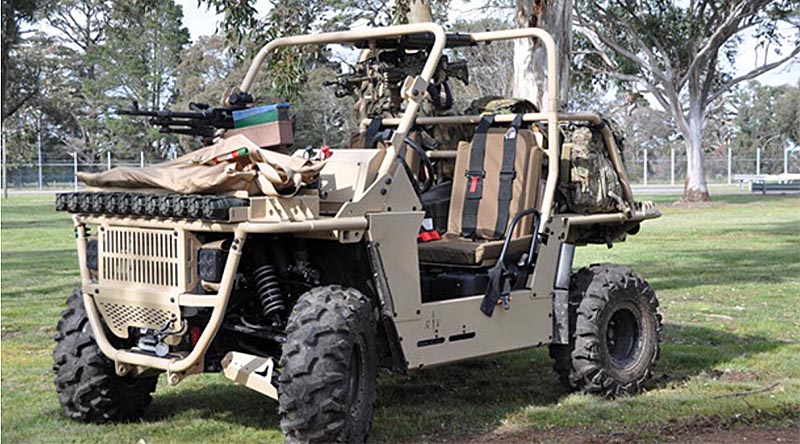 Bale Defence's 'Death Adder' rough-terrain vehicle.