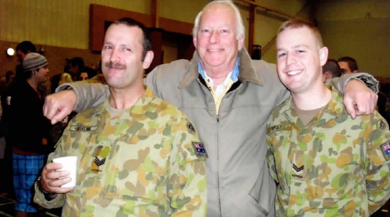 Trevor, left, Allan and Wayne – three generations of Beales in the Army. Trevor and Wayne currently serve as reservists with the 8th/7th Battalion, Royal Victoria Regiment. Story by Captain Kristen Cleland.