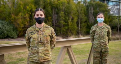 Lieutenant Helena Sorial and Lieutenant Sarah Smith at the School of Military Engineering. Story by Major Carrie Robards. Photo by Natashia Lee.