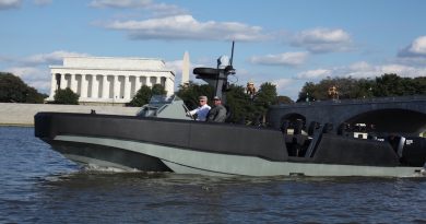 Australia's The Whiskey Project unveiled their latest watercraft – the WHISKEY Multi Mission Reconnaissance Craft (WHISKEY MMRC) – in Washington DC on 1 October 2021. Photo supplied.