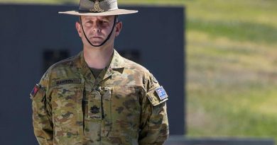 Master Gunner of the 1st Regiment, Royal Australian Artillery, Warrant Officer Class One Matthew Dawson. Story by Captain Jesse Robilliard. Photo by Private Hamid Farahani.