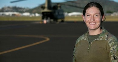 Lieutenant Jaime Spragge is a CH-47F Chinook heavy lift helicopter pilot with the 5th Aviation Regiment based at RAAF Base Townsville. Story and photo by Corporal Veronica O'Hara.