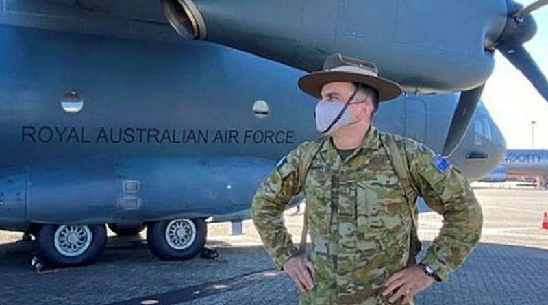 Private Valeriy Gurskyy ready to board a C-27J Spartan aircraft during Operation Resolute 2021. Story by Flight Lieutenant Nick O’Connor.