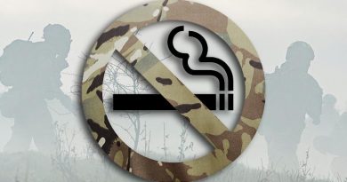 no smoking in UK MoD